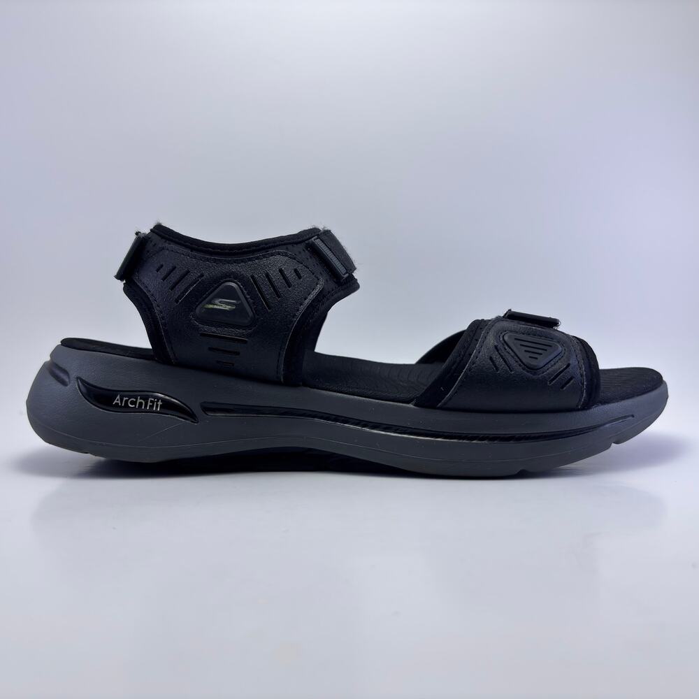 SKECHERS Black Arch Fit Ultra Go Velcro Sandals Mens Size 11